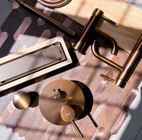 ODPŁYW NEOX MIEDŹ SZCZOTKOWANA 700