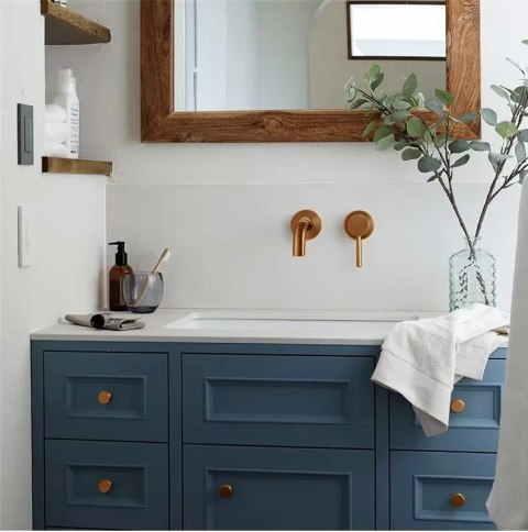 BATERIA UMYWALKOWA PODTYN LUNGO MIEDŹ SZCZOT + BOX