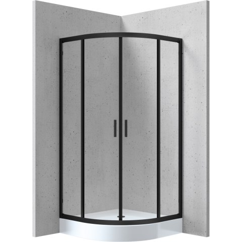 Kabina prysznicowa półokrągła 90x90 cm