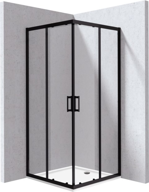 Kabina prysznicowa z brodzikiem kwadratowa - 80x80 cm