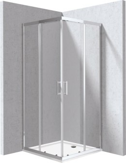 Kabina prysznicowa z brodzikiem kwadratowa - 90x90 cm