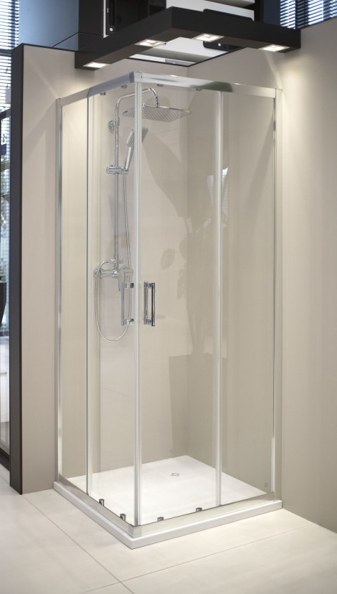 Kabina prysznicowa z brodzikiem kwadratowa - 90x90 cm