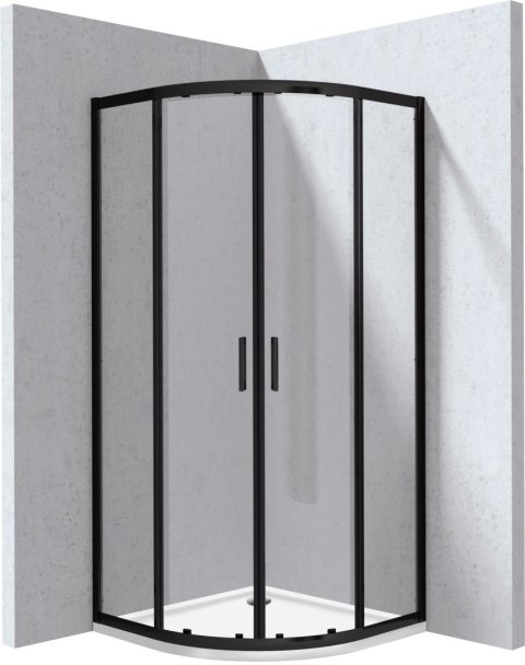 Kabina prysznicowa z brodzikiem półokrągła - 90x90 cm