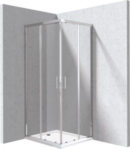 Kabina prysznicowa z brodzikiem prostokątna - 80x90 cm