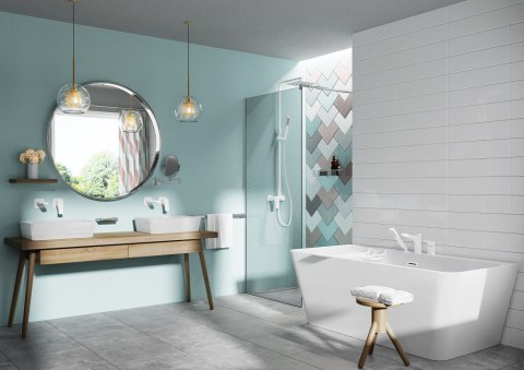 Ścianka prysznicowa / walk-in systemu Kerria Plus 80 cm