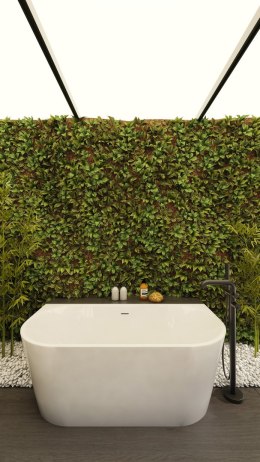 Bateria wannowa wolnostojąca z zestawem prysznicowym