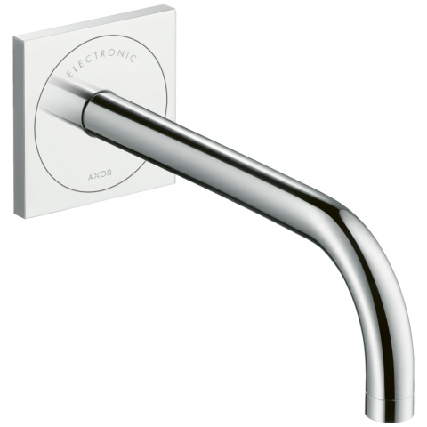 Elektroniczna, ścienna, podtynkowa bateria umywalkowa z wylewką 225 mm AXOR