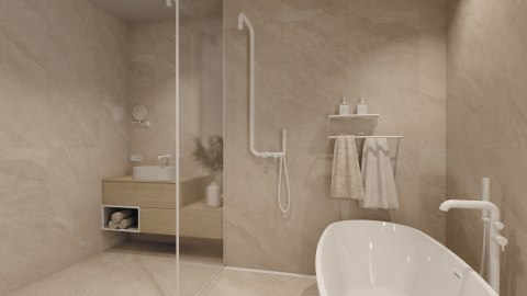 Umywalka granitowa nablatowa