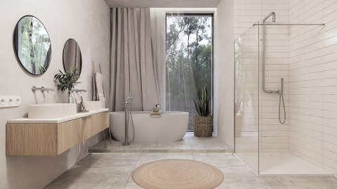 Umywalka granitowa nablatowa