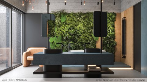 Umywalka granitowa nablatowa