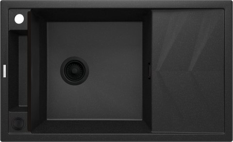 Zlewozmywak granitowy magnetyczny 1-komorowy z ociekaczem