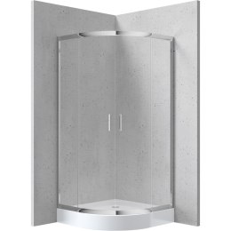 Kabina prysznicowa półokrągła 90x90 cm