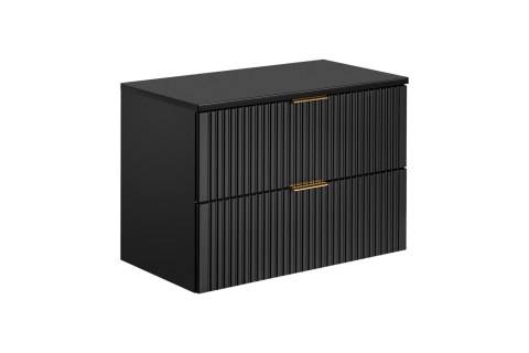 Szafka pod umywalkę 80cm 2 szuflady ADEL BLACK