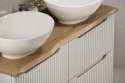 Zestaw meblowy 100cm z blatem i 2 umywalkami nablatowymi Lola