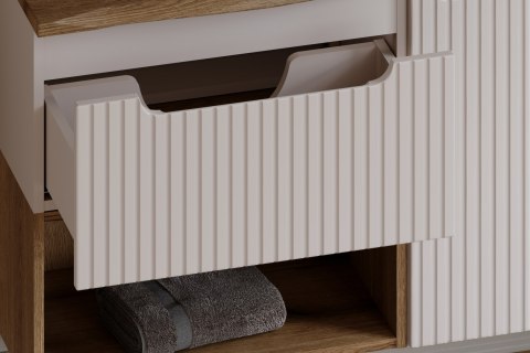 Zestaw meblowy 100cm z blatem i 2 umywalkami nablatowymi Lola