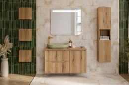 Zestaw meblowy 100cm z blatem i szafką z koszem na pranie