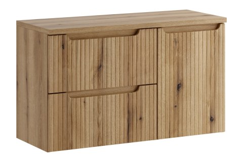 Zestaw meblowy 100cm z blatem i szafką z koszem na pranie