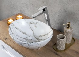 Zestaw meblowy Nova Cashmere, 100cm z blatem i umywalką nablatową Pati