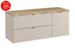 Zestaw meblowy 120cm z blatem i szafką z koszem na pranie