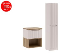 Zestaw meblowy 50cm z blatem i szafką wysoką