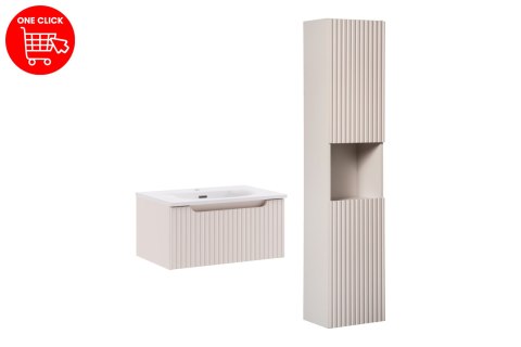 Zestaw meblowy 60cm z umywalką meblową SKY i szafką wysoką