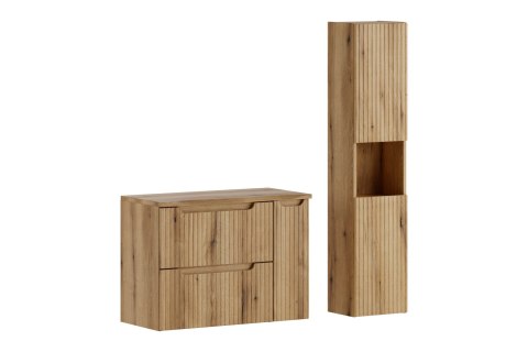 Zestaw meblowy 80cm z blatem i Szafką wysoką