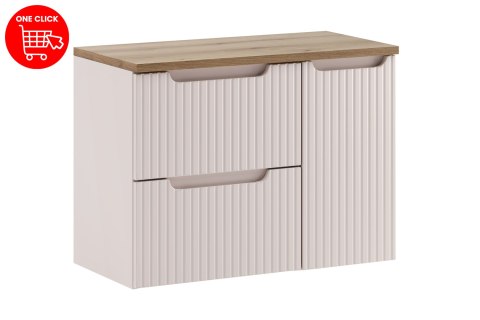 Zestaw meblowy 80cm z blatem i szafką cargo