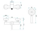 BATERIA PRYSZNICOWA JS-11804GG ONTARIO TYTAN