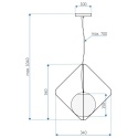 Lampa wisząca APP1018-1CP