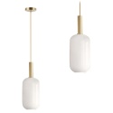 Lampa sufitowa tuba szklana APP667-1CP