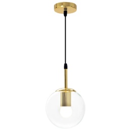 Lampa sufitowa - wisząca szklana kula APP686-1CP złota