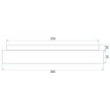 Lampa sufitowa plafon G115-C 40 cm WOOD