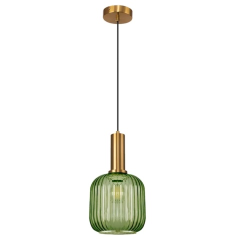 Lampa sufitowa - wisząca szklana APP462-1CP zielona