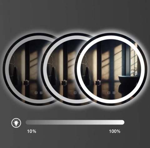 Lustro ścienne LED BAS 90 cm