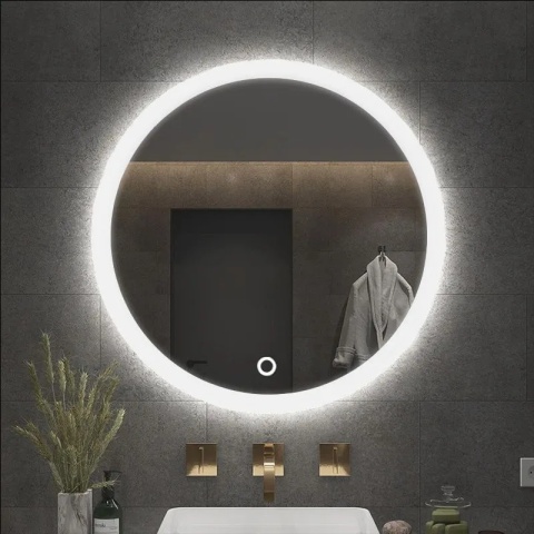 Lustro ścienne LED FFJ 90 cm