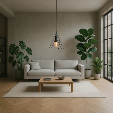 Lampa sufitowa - wisząca w stylu loft LH2058