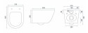 Miska WC REA CARLOS RIMLESS NATURE MARBLE