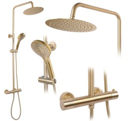 ZESTAW NATRYSKOWY VINCENT ZLOTY SZCZOTKOWANY TERMO