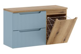 Zestaw meblowy 100cm z blatem i szafką z koszem na pranie NOVA DENIM