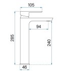 BATERIA UMYWALK MY2021-21RGG ARGUS MIEDŹ SZCZ WYSO
