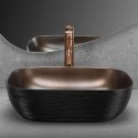 UMYWALKA BELINDA BLACK BRUSH/COPPER - NABLATOWA
