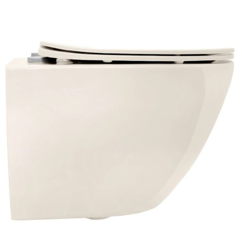Miska WC REA CARLO MINI RIMLESS ECRU