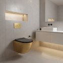 Miska WC REA CARLO MINI TORNADO BRUSH GOLD BLACK