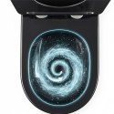 Miska WC REA CARLO MINI TORNADO BRUSH GOLD BLACK