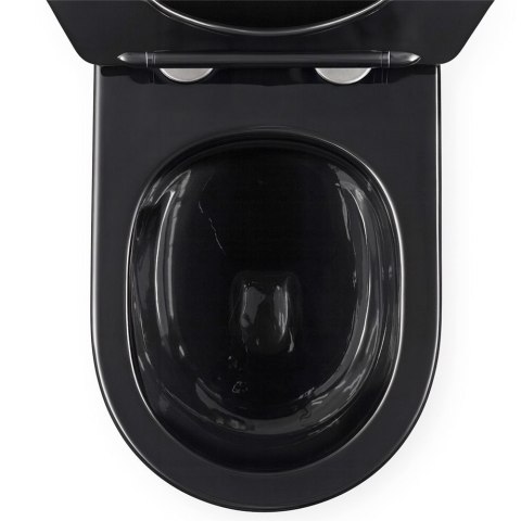 Miska WC REA CARLO MINI TORNADO BRUSH GOLD BLACK