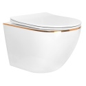 Miska WC REA CARLO MINI TORNADO NF GOLD EDGE