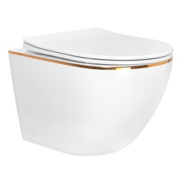 Miska WC REA CARLO MINI TORNADO NFQ GOLD EDGE