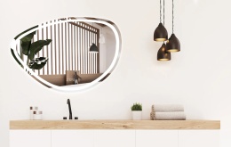 Lustro ścienne LED z funkcją bluetooth FOG 70x100cm