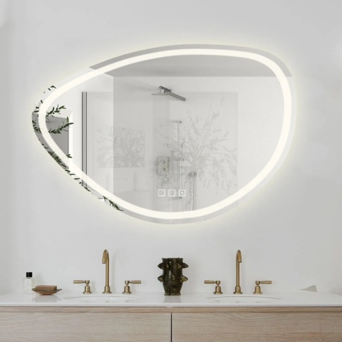 Lustro ścienne LED z funkcją bluetooth FOG 70x100cm