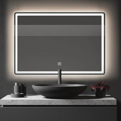 Lustro ścienne LED SQUARE 80x60 cm